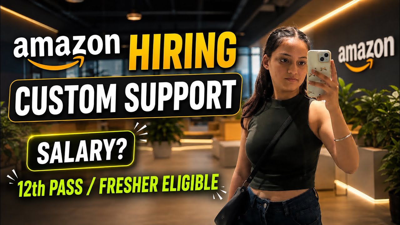 AMAZON hiring update| 12th pass/Freshers ELIGIBLE| How to apply?