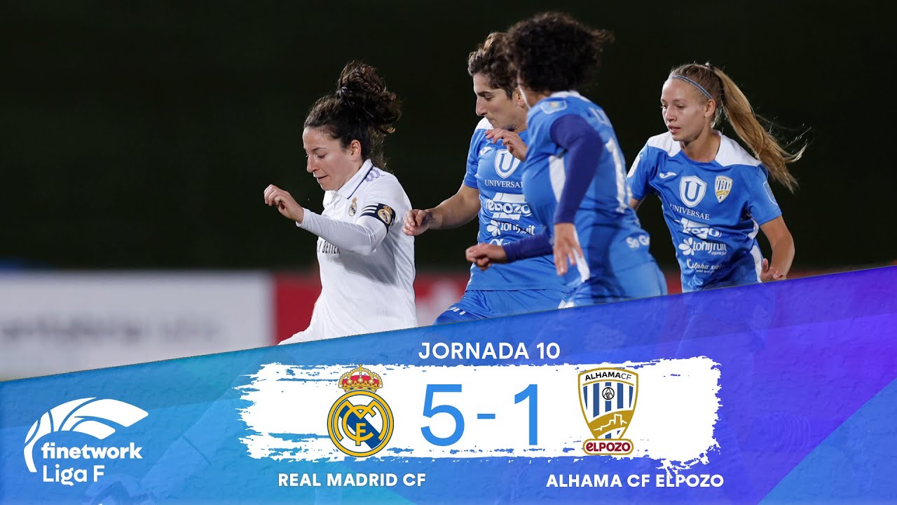 RESUMEN Y GOLES REAL MADRID vs ALHAMA CF ELPOZO | Jornada 10 | LIGA F