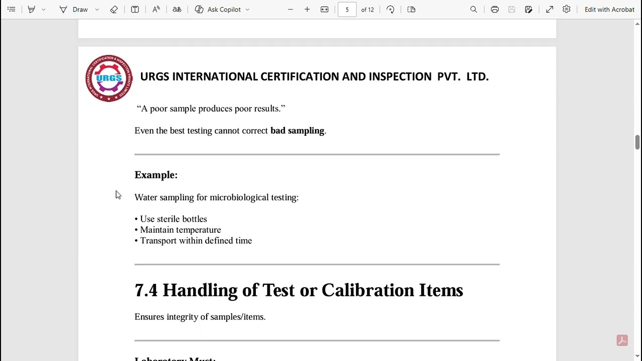 ISO/IEC 17025:2017 Clause 7 Explained | URGS International Certification