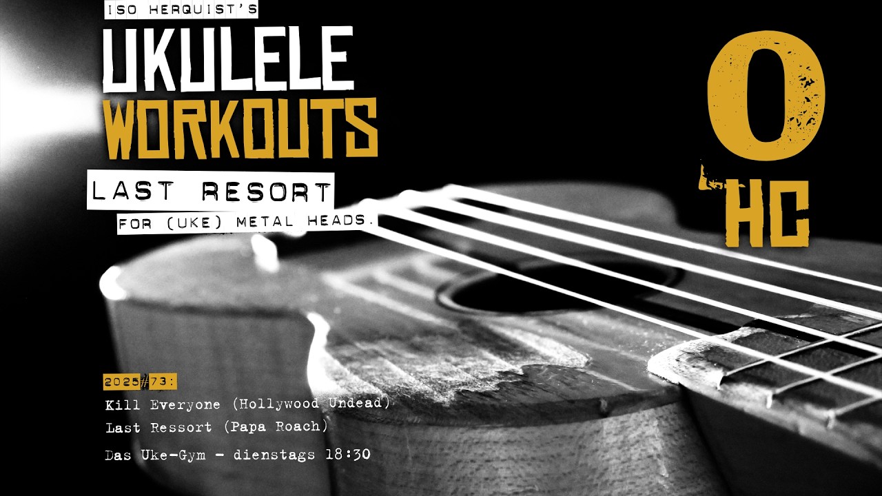 Last Resort for (Uke) Metal Heads – Basic Rhythm Pattern Verse »Last Resort« /w Power Chords