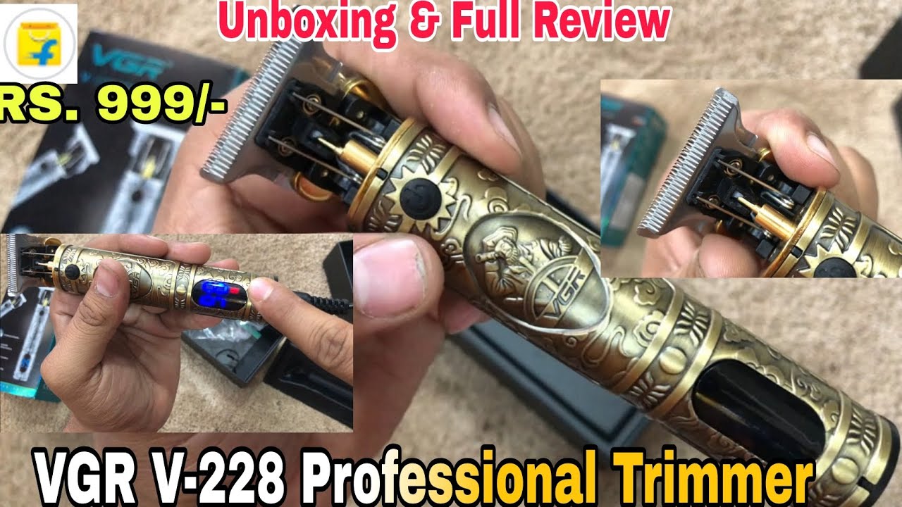 VGR Trimmer || Best beard trimmer || VGR v-228 trimmer || VGR trimmer unboxing & review Flipkart!
