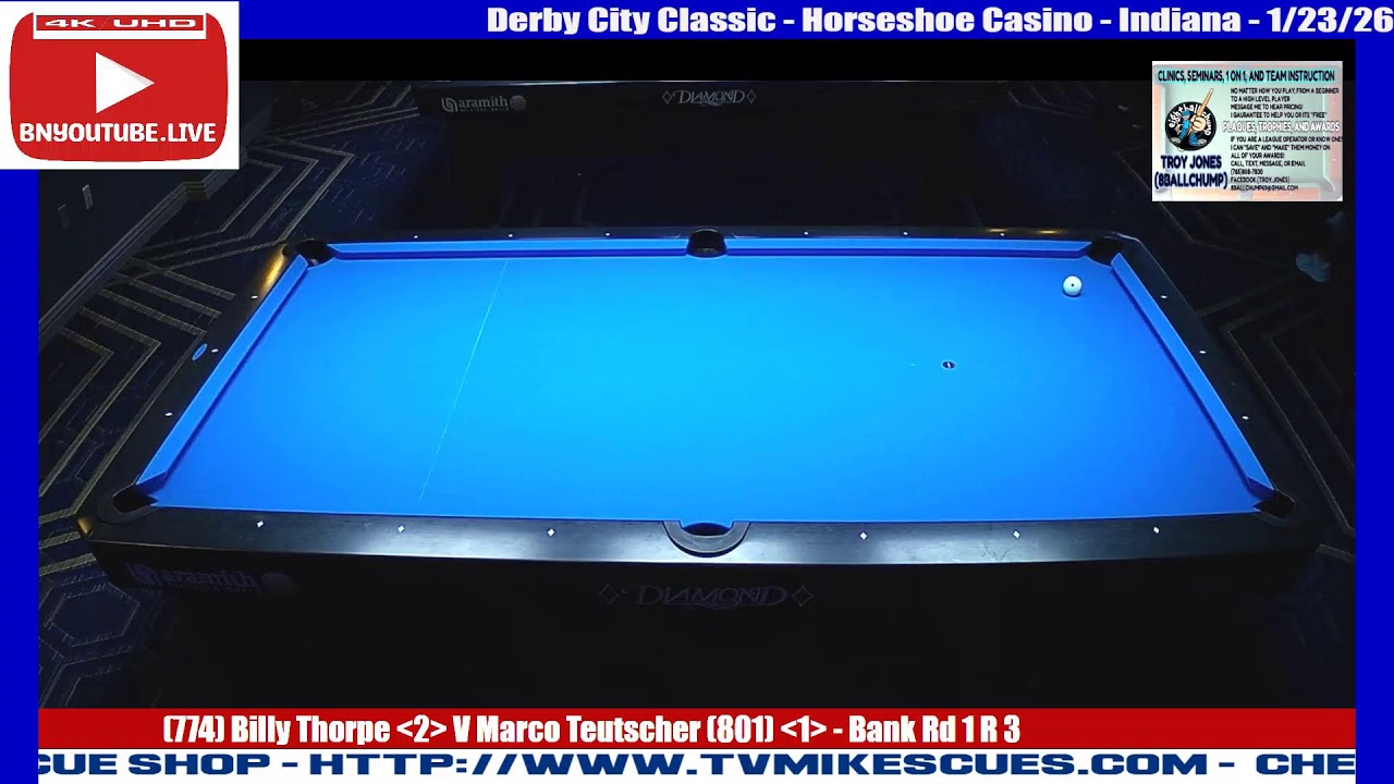 Troy Jones - Derby City Classic 2026 - Banks - (774) Billy Thorpe V Marco Teutscher (801) - 1/23/26