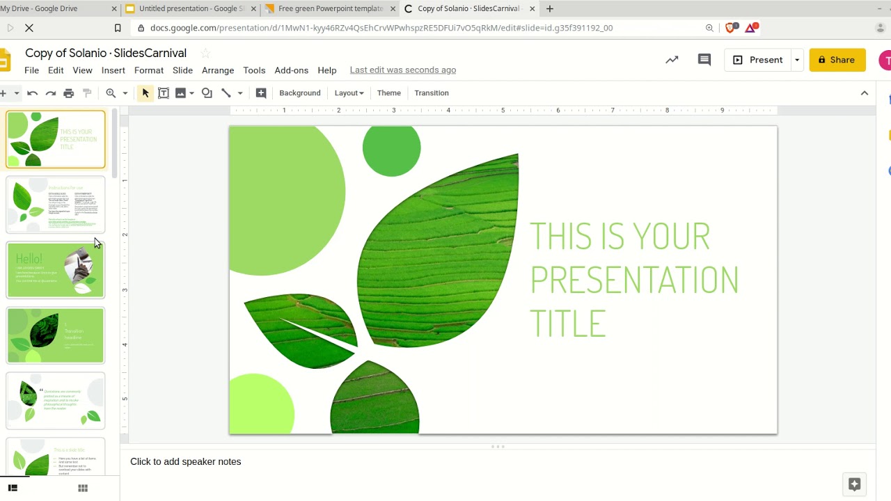 Google Slides: Themes