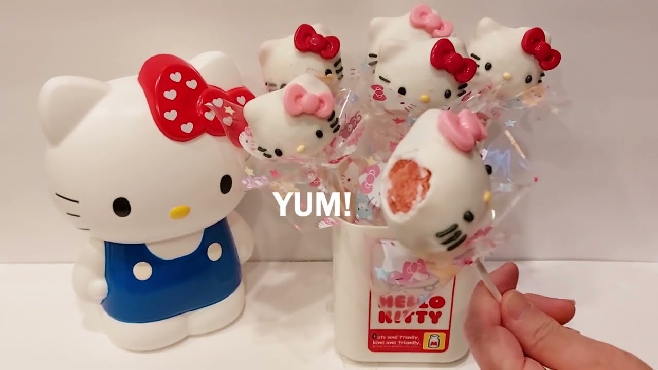 Cake Pops Hello Kitty Shaped with Rice Mold
