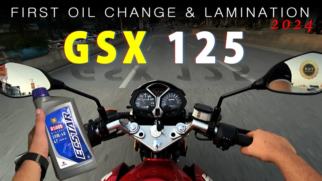 First Oil Change & Lamination | Suzuki Gsx 125 | 2024