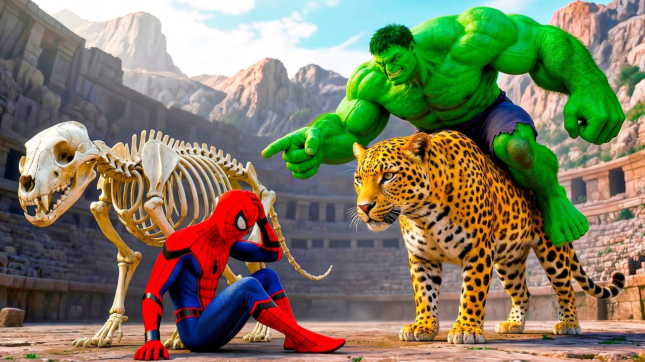 🕷️🐆 SPIDERMAN Wins The Magic Legendary Leopard Racing Championship | Epic Racing Challenge???