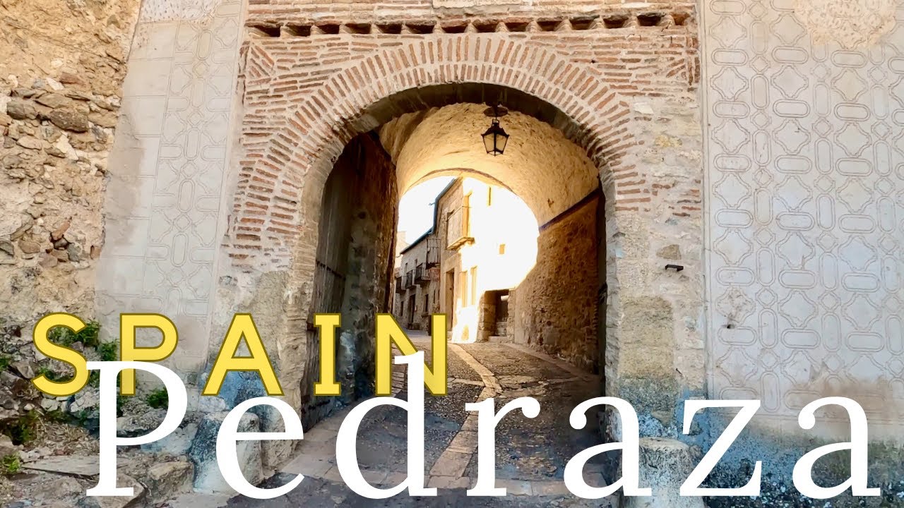 Uno de los pueblos más bonitos de España | PEDRAZA Segovia | Tour a pie (4K)