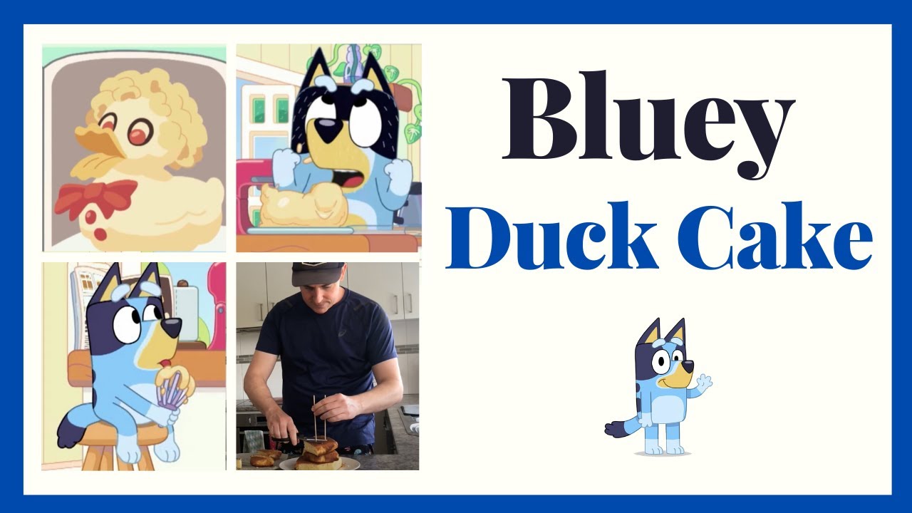 Bluey Cake #2 - The Duck Cake that Bandit makes (DIY attempt)