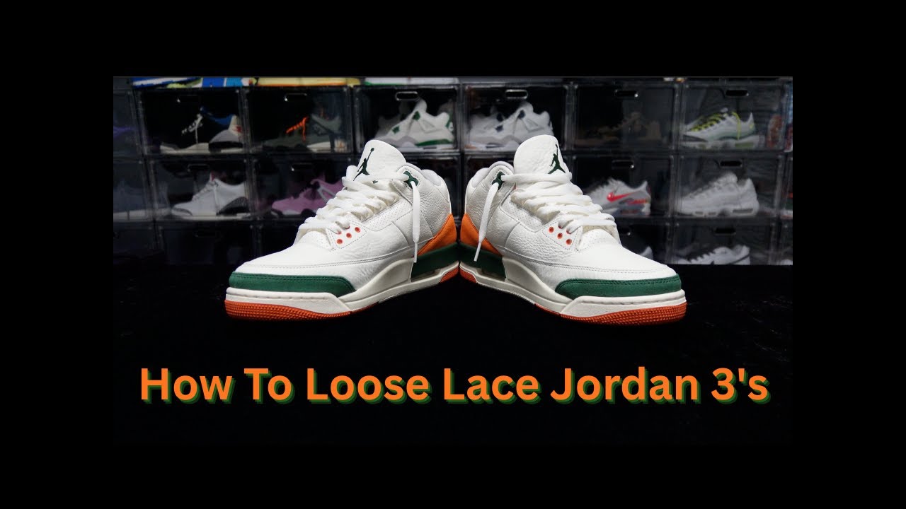 🔥 How To Loose Lace Jordan 3 Sneakers 👟 | Easy Lacing Tutorial #Jordan3 #AirJordan3 #LooseLace