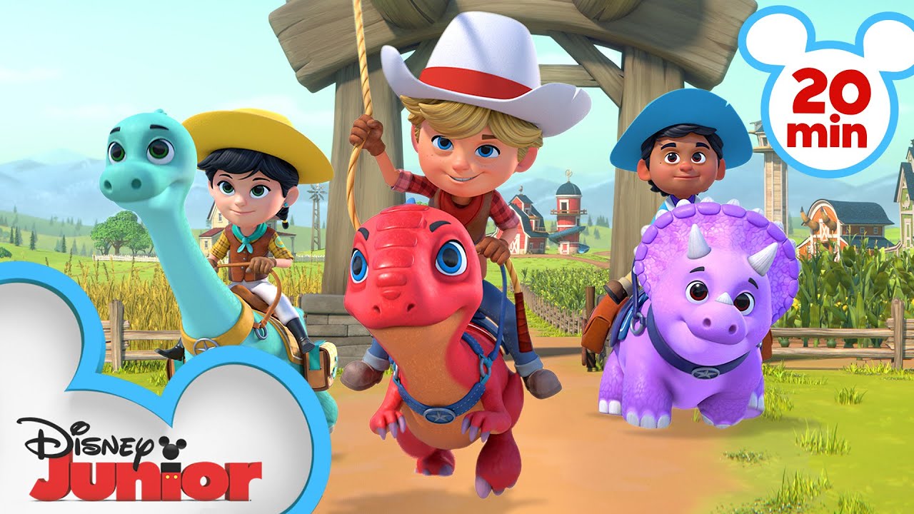 Dino Ranch | Best Moments 🦕  | 20 Minute Compilation | @disneyjr
