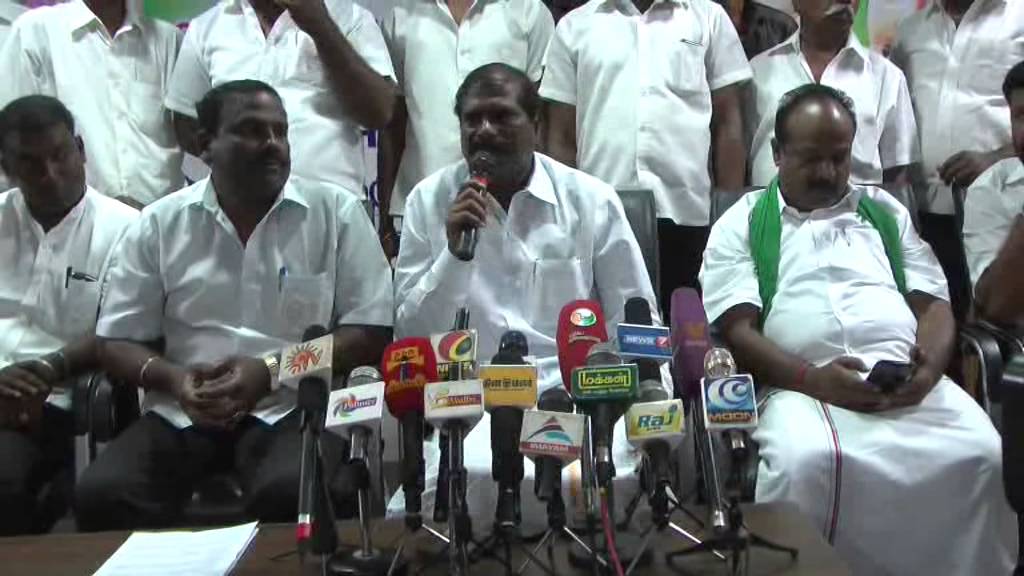 29 06 15 Karur PMK GK Mani Press MEET News  Vis & Byte