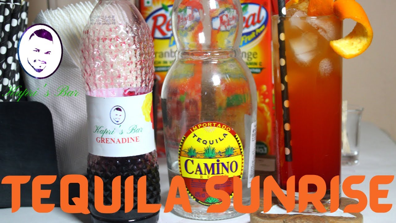Tequila sunrise I Tequila sunrise Cocktail Recipe I Tequila Base Cocktail | Kapri'sBar