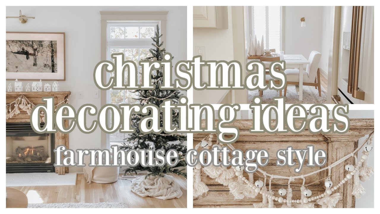 CHRISTMAS DECORATING IDEAS 2021 | COZY NEUTRAL CHRISTMAS DECOR | CREATING A COZY FIREPLACE
