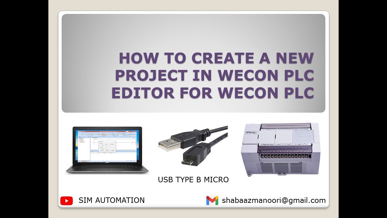 01 HOW TO |CREATE| A PROJECT IN WECON PLC EDITOR SOFTWARE FOR WECON PLC 