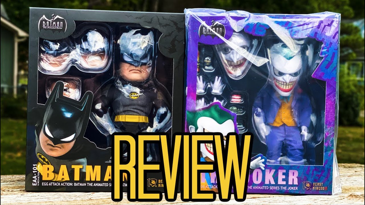 BATMAN THE ANIMATED SERIES EGG ATTACK BATMAN & JOKER FIGURE REVIEW