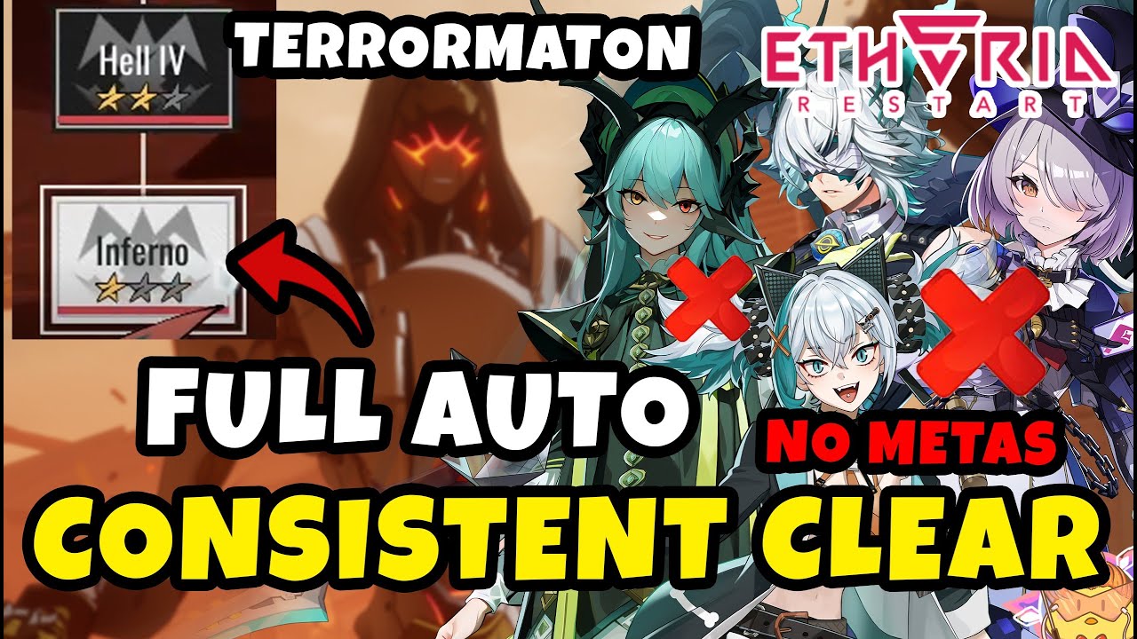 Terrormaton Inferno ПРОЙДЕНО! Руководство F2P — Без Холдена / Лили / С.Сании | Перезапуск Etheria