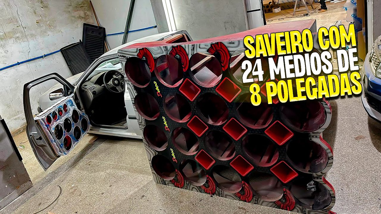 SAVEIRO COM 20 SUBS DE 1200RMS