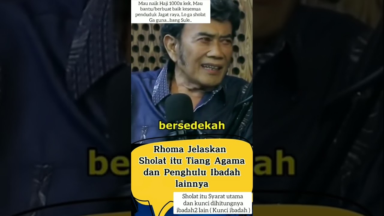Nasehat bang Haji Rhoma ke sule