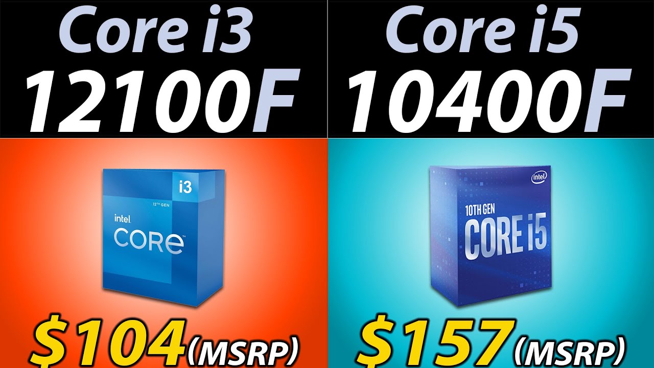 i3-12100F Vs. i5-10400F | RTX 3080 and RTX 3060 | How Much Performance Difference?