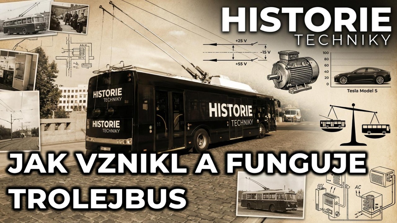 🎧Trolejbus – Od prvních pokusů po moderní elektrobusy