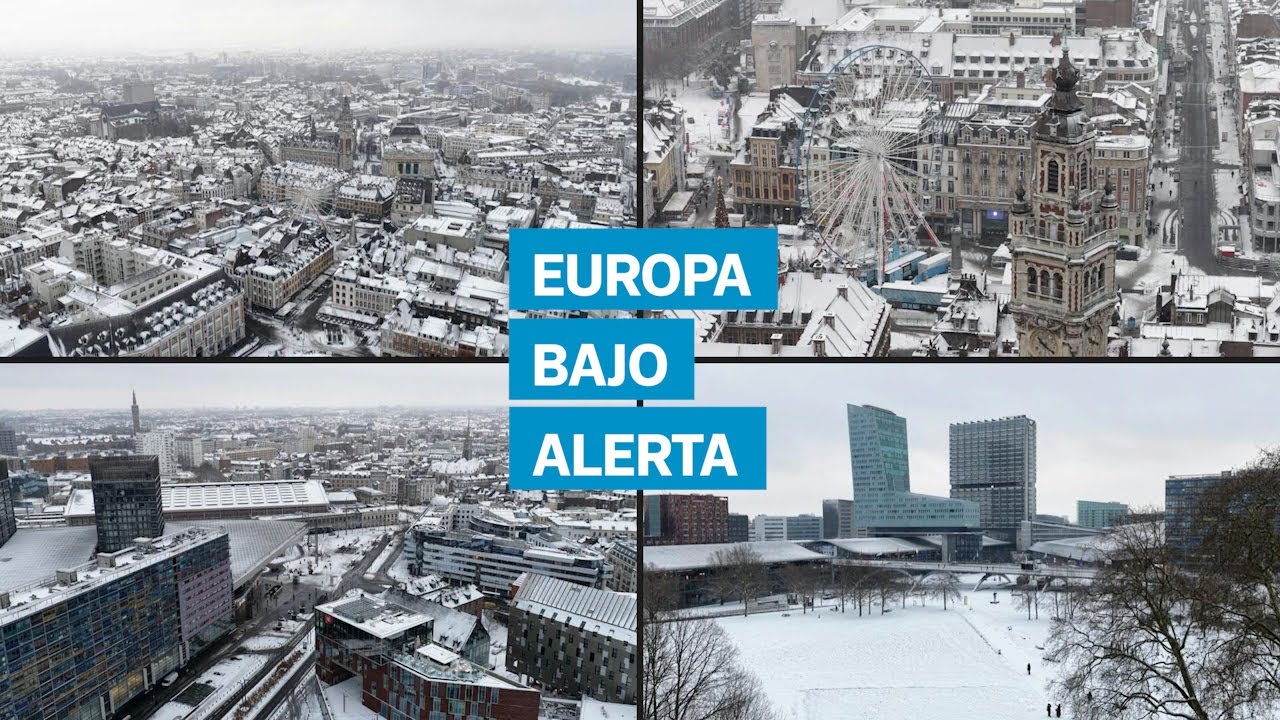 Tormentas y nevadas extremas ponen en alerta a varios pa&iacute;ses de Europa por vientos hist&oacute;ricos