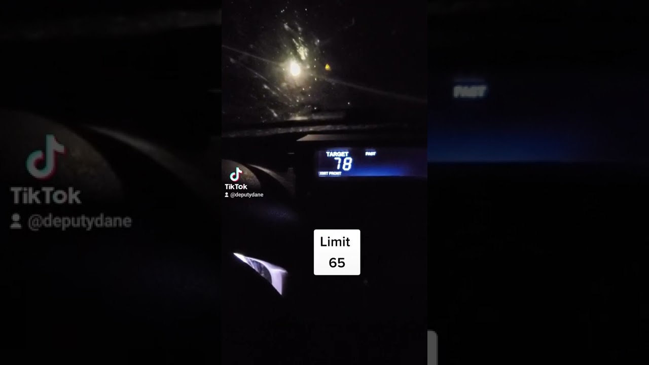 Cop radar catches speeder. #warning #deputydane #cops #police #speed