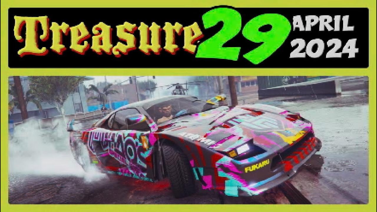 Shipwreck Treasure Location Today April 29 2024 GTA Online ☠️  Frontier Outfit / Pirate Costume ☠️