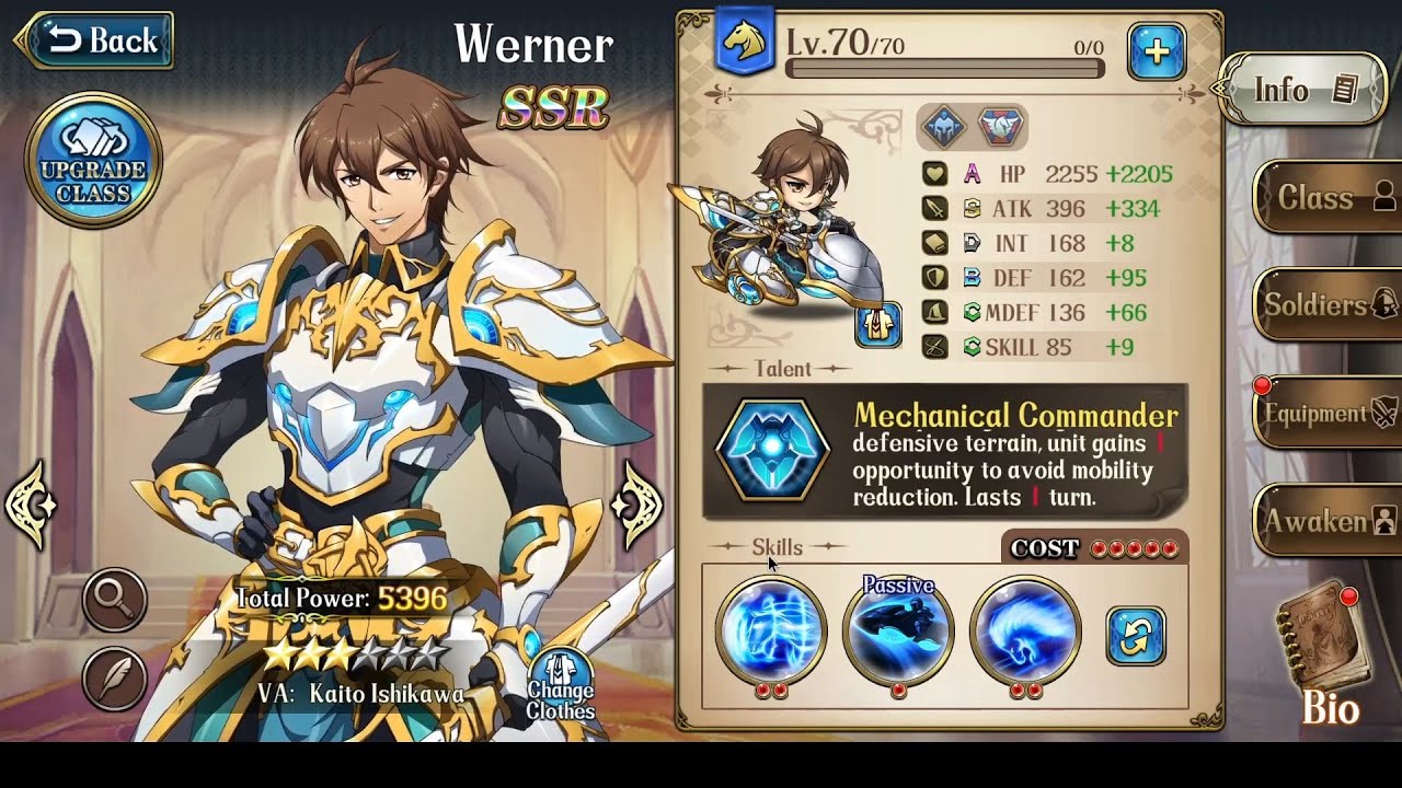 Langrisser M: SSR Летиция - гайд на Вернера/Werner