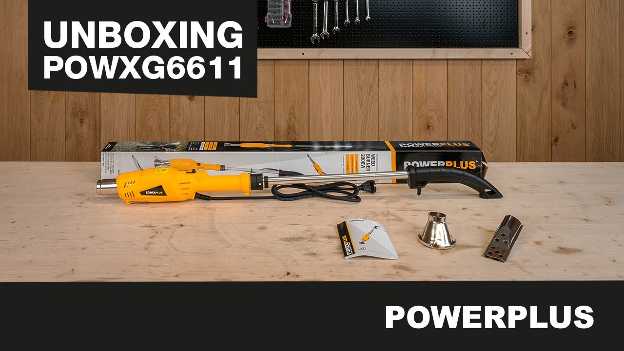 POWERPLUS - D&eacute;ballage du POWXG6611 D&eacute;sherbeur &eacute;lectrique