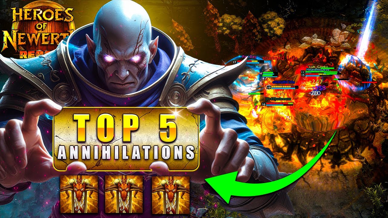 Легендарные игры HoN! ⚡ Топ-5 уничтожений, которые нельзя пропустить