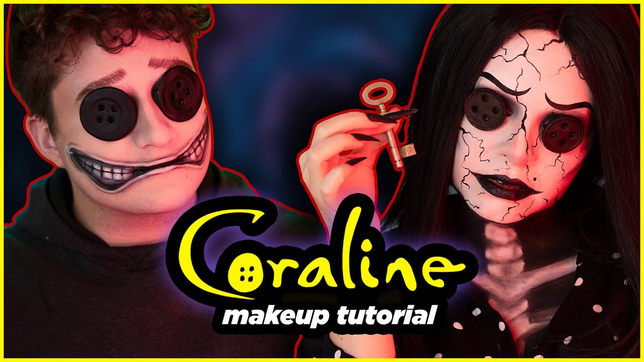 CORALINE - Other Mother & Other Wybie Forced Smile Makeup Tutorial (deutsch)