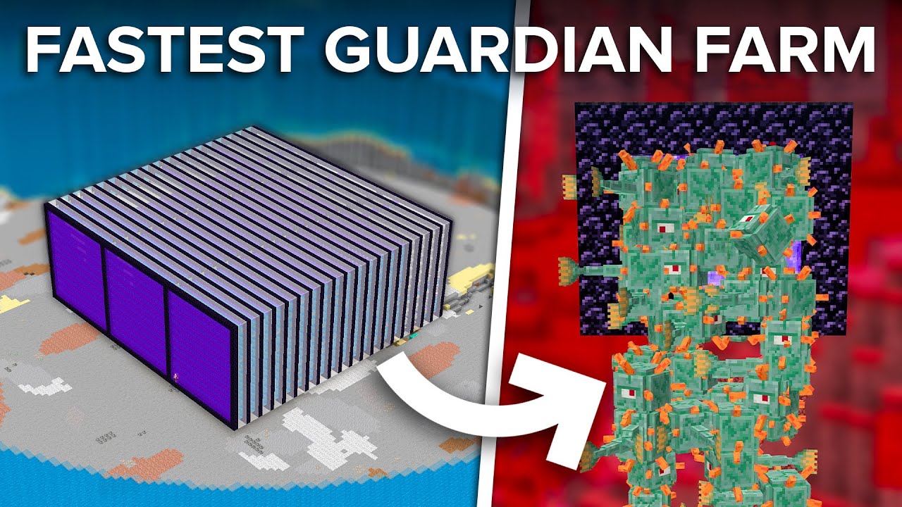 How To Build a 600,000 Items Per/h Guardian Farm in Minecraft