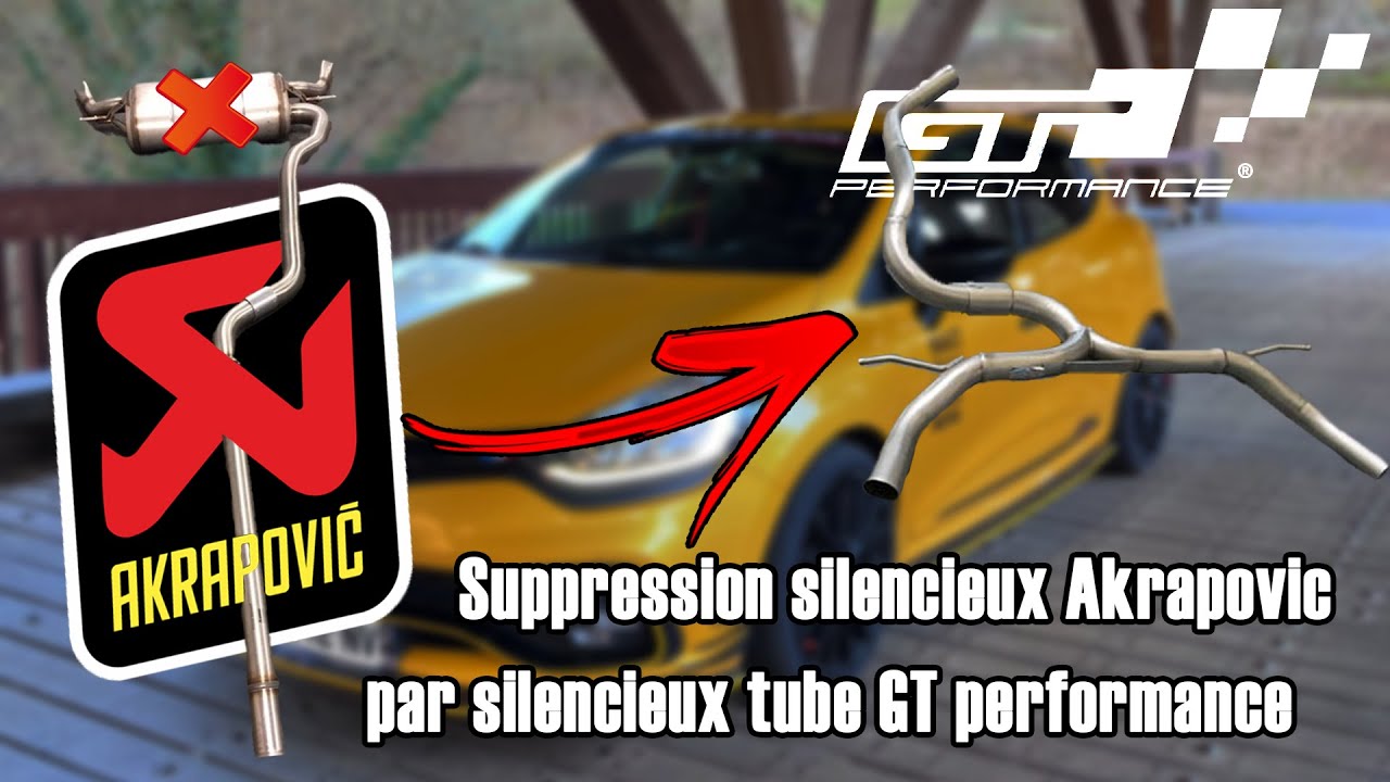 Clio 4 RS Trophy Akrapovic Exhaust vs  silencieux GT Perf