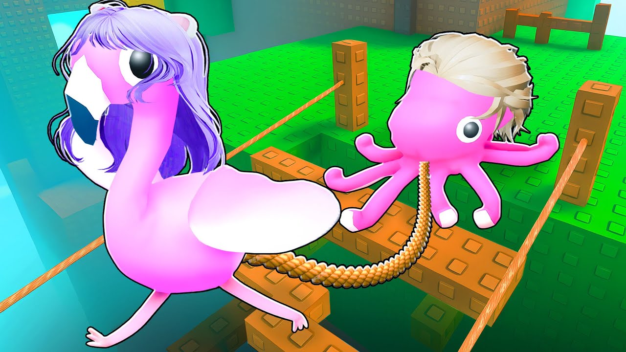 ОББИ НА ДВОИХ, НО МЫ ЖИВОТНЫЕ! Roblox Tied Together