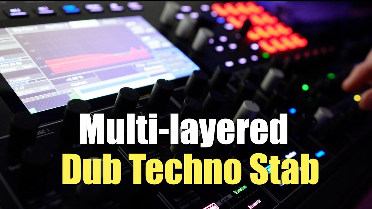 The Waldorf Iridium makes beautiful Dub Techno Stabs