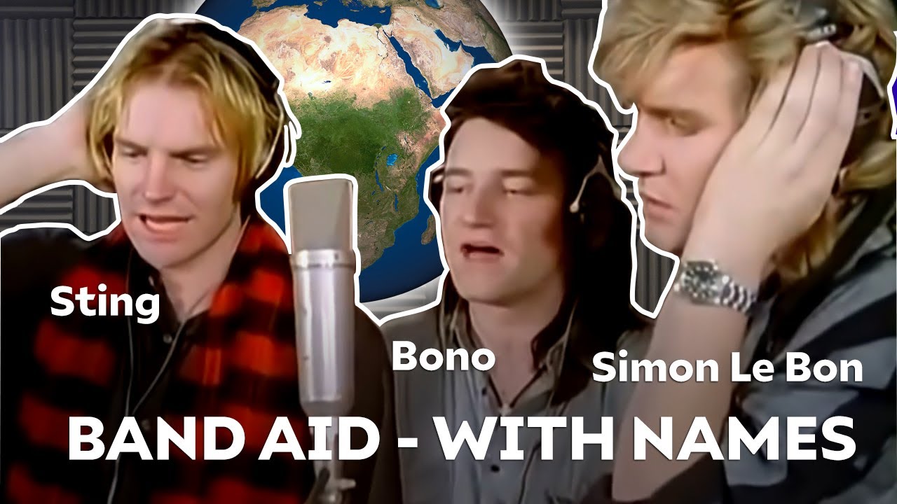 Band Aid - Do They Know It's Christmas Time? With Artist's Names