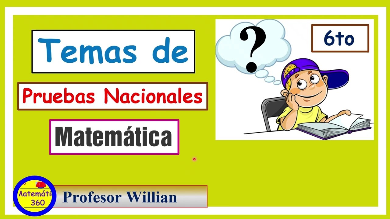 ¡Temas Clave de Matemática para Pruebas Nacionales Explicados Fácil!