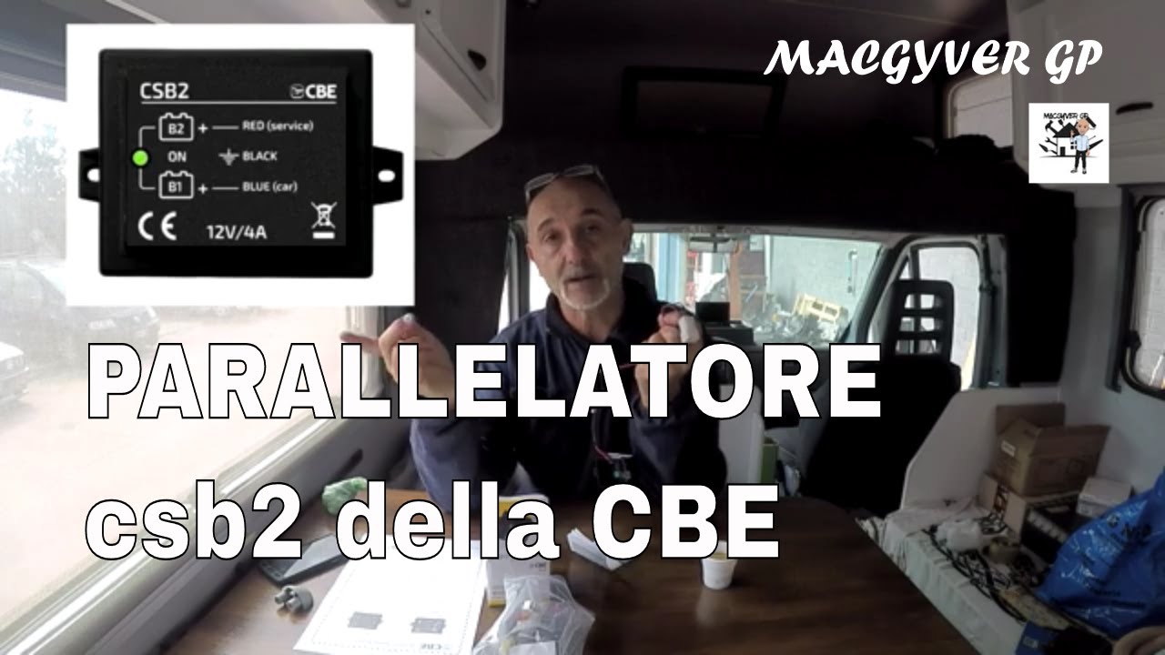 montaggio del parallelatore CSB 2 della CBE - impianto elettrico - camper fai da te