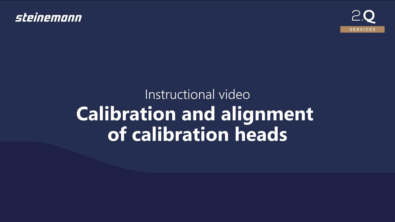 Steinemann satos TSQ instructional video: Calibration and alignment of calibration heads