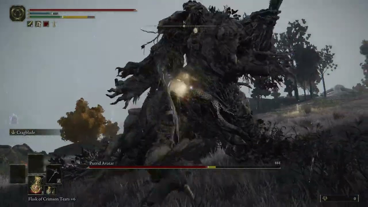 Putrid Avatar (Dragonbarrow) – Full Boss Fight (No Commentary) | Elden Ring