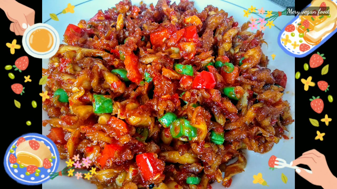BALADO JAMUR TIRAM VEGAN / VEGETARIAN ( ide masakan vegetarian enak anti gagal )