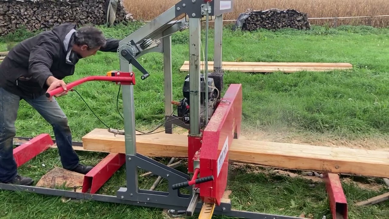 Scierie mobile CMS SM 790 longueur 4 mètres, épaisseur 40 mm et largeur 30cm