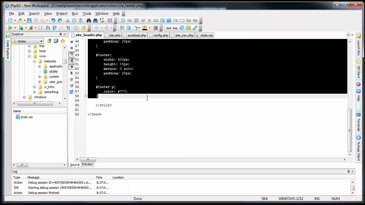 CodeIgniter Tutorials: Basic Website - URL Helper (Part 4/8)