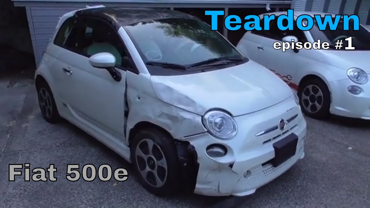 Fiat 500e — Разборка — эпизод №1