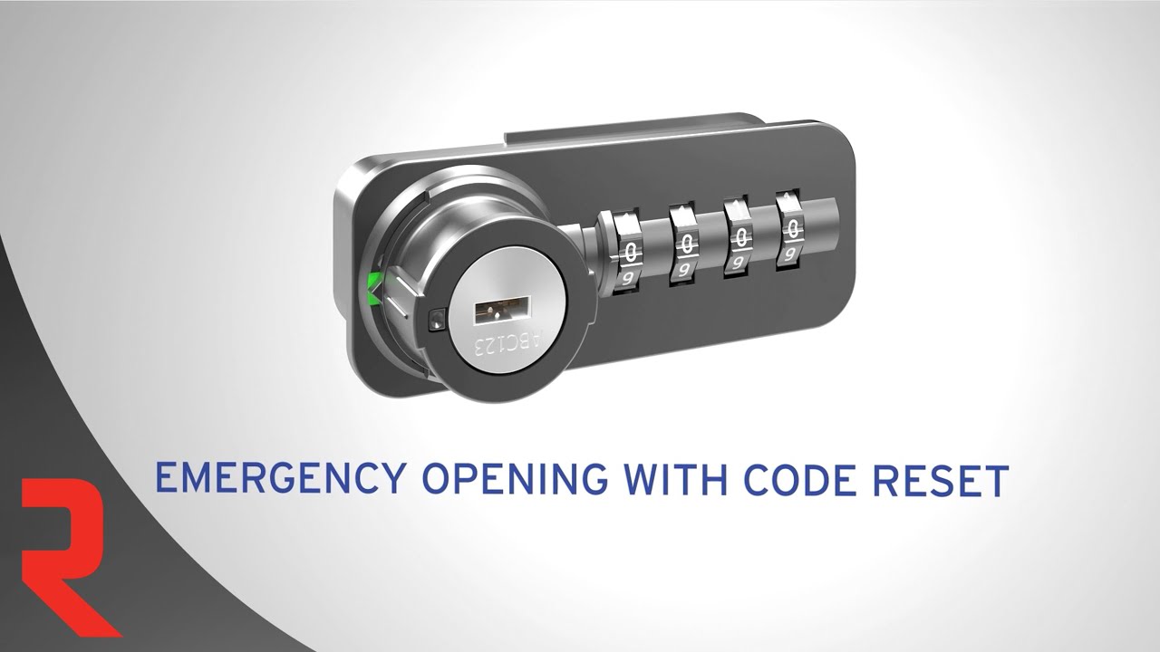 Combination lock 59 Fixcode   Emergency opening with code reset