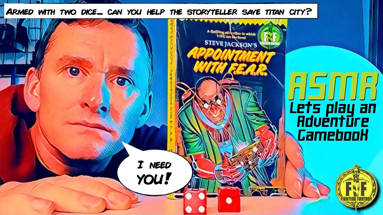 ASMR Adventure Gamebook Play | #fightingfantasy #appointmentwithFEAR #whisperinstoryteller