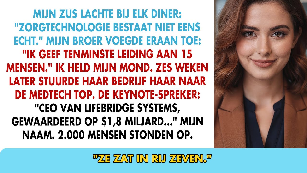Zus lachte om mijn 'techbaan' - Tot 2000 man voor mij applaudisseerde