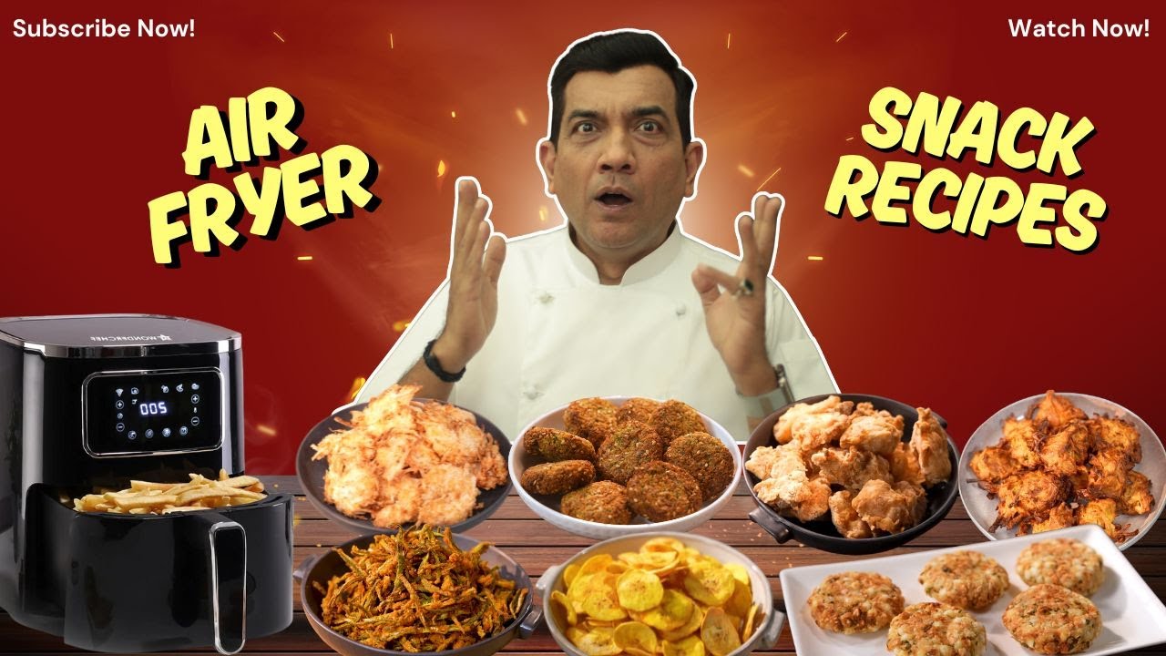 Air fryer Snack Recipes | Wonderchef Air Fryer Recipes | Sanjeev Kapoor Khazana