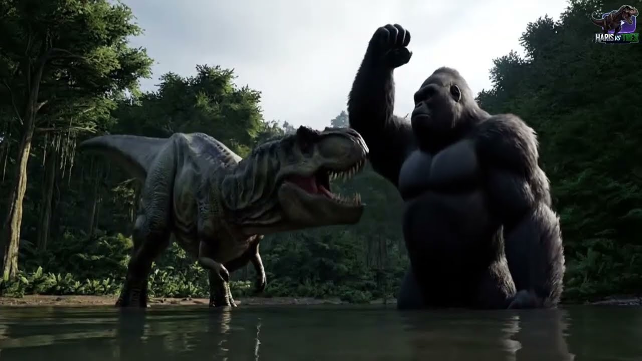 Kangkong vs Trex Dino, Haris vs Trex : Battle Mode