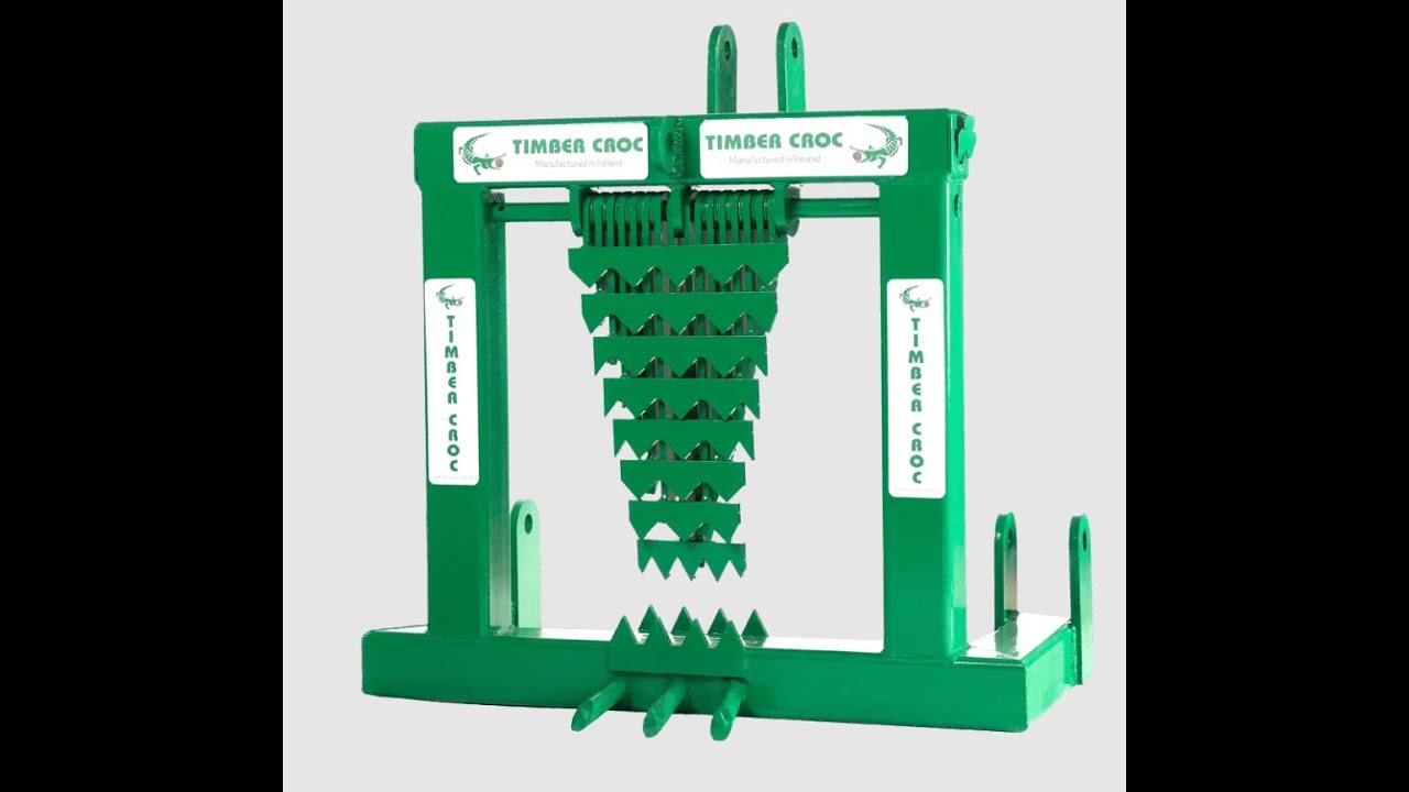The best Log Holder / chainsaw stand for tractors on the market! Timber Croc 3 Point Link Category 2